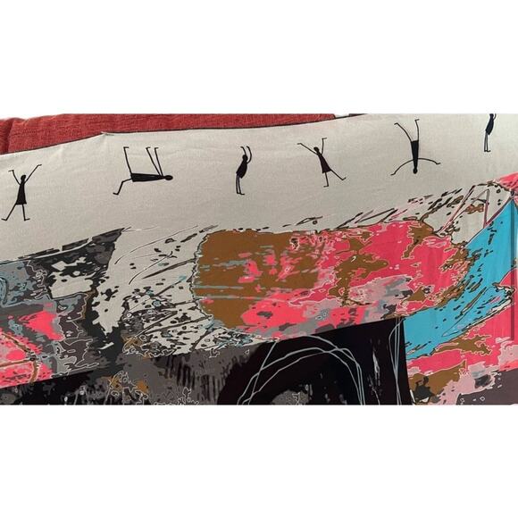 NWT Volt Design No375 HALO Sheer Art Design Inspired Printed Scarf Wrap 37”x 55” - Picture 9 of 13